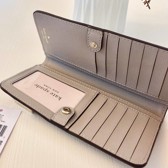 Kate spade darcy large slim bifold wallet new leather - Picture 3 of 4